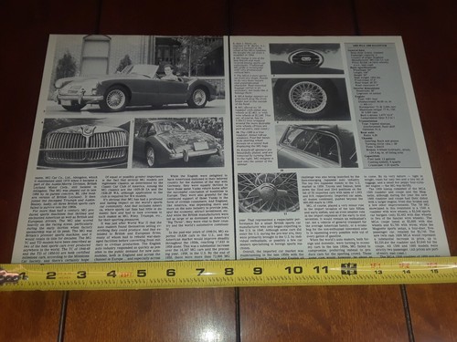 1959 MG A ROADSTER ORIGINAL 1986 ARTICLE - Picture 8 of 12