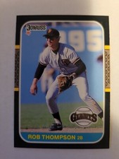 1987 DONRUSS ROBBY THOMPSON RC #145 NM
