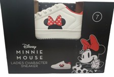 ALDI Disney Mickey Minnie Mouse Ladies Character Sneakers Shoes Womens 7 NIB RED