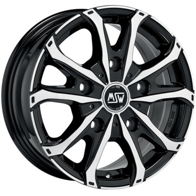 ALUFELGE MSW MSW 48 VAN FUR FIAT DUCATO CAMPER 7X17 5X130 GLOSS BLACK FULL PPO
