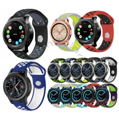 22mm Silicone Sport Band Strap For Samsung Galaxy Watch 3 45mm /Gear S3/ 46mm