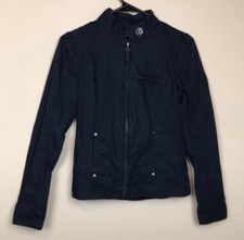 Vans Women  s Casual Skater Streetwear Black Utility Zip-Up Jacket Sz S