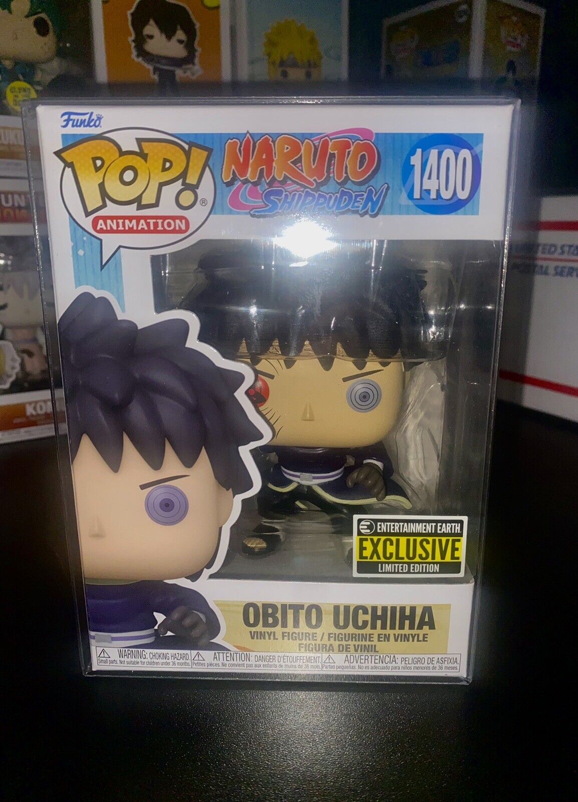 Funko Pop Naruto Obito Uchiha Tobi Unmasked Entertainment Earth Exclusive  Vinyl Figure 68270