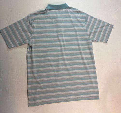 Pebble Beach Performance Golf Shirt Men’s Size L Striped Moisture Wicking Polo - Picture 6 of 6