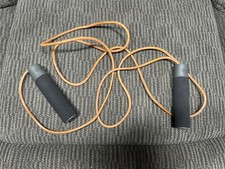 8.5 Foot Leather Jump Rope With Removable 10 Oz Weights.