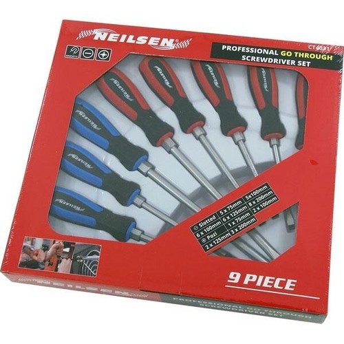 Set 12 Pezzi Neilsen Set Di 12 Cacciaviti Magnetici NEILSEN A Manico Passante - Phillips E Pozi, Per Meccanici Cacciaviti Magnetici Professionali - Foto 7