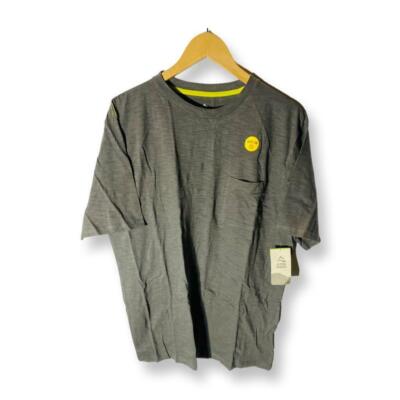 Alpine Design Herren Slub T-Shirt Kurzarm PEWTER - Größe L