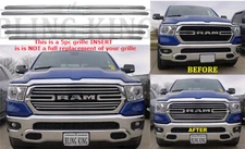 Fits 2019-2021 Dodge Ram chrome grille insert grill BIG HORN/LARAMIE/LONESTAR