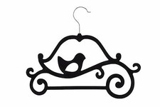 Oiseau noir écharpe ceinture cravates châle cravate collant cintre armoire organisateur HD969