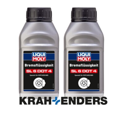 2x 500ml LIQUI MOLY Bremsflüssigkeit SL6 DOT 4  21167 NEU
