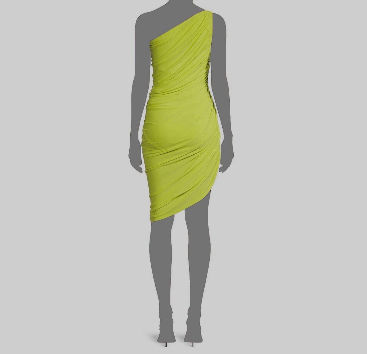 norma kamali one shoulder mini dress Norma Kamali One Shoulder Mini Dress