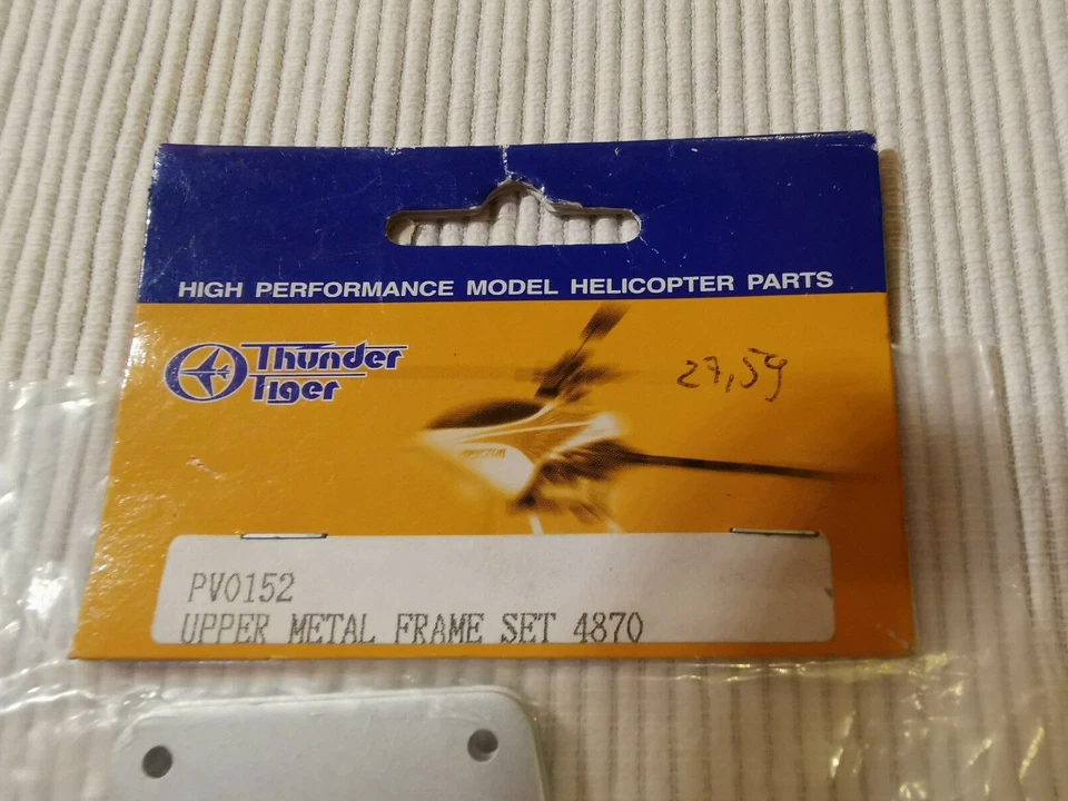 Obere Seitenplatten - Upper Metal Frame Set 4870 f. Raptor 60 - PV 0152 - Bild 2 von 2