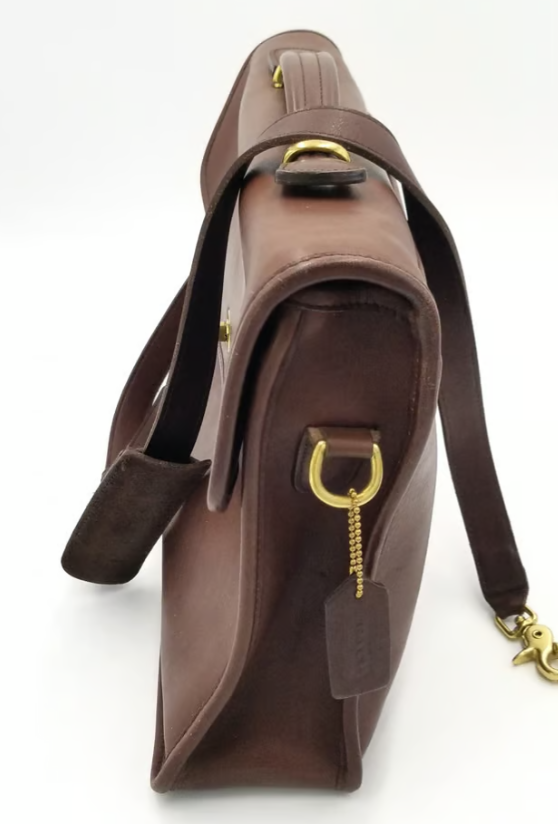 Coach 5365 Vintage Lexington Saddle Brown Leather Turnlock