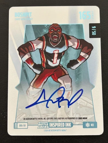 Bo Jackson Battle Arena Boshpit Chris Bosh BFA-59 Ice Auto #'d /50 -Inspired Ink