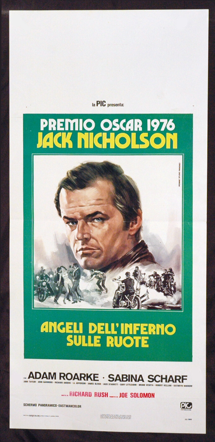 Locandina originale film Angeli dell'inferno sulle ruote (1967) - Regia di Richard Rush