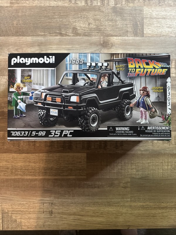Brand New Play Mobile 70633 35 Piece Set Back To The Future Black Pickup Truck