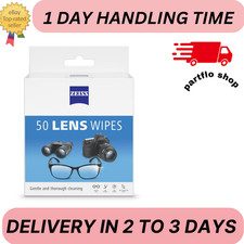 ZEISS Gentle and Thorough Cleaning Eyeglass Lens Cleaner Wipes, 50 Count