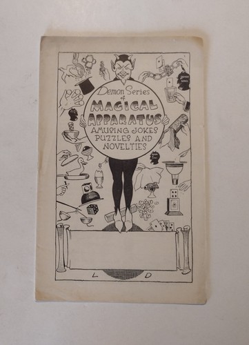 1930's? Davenport Demon Series of Magical Apparatus Jokes Puzzles Novelties Cat