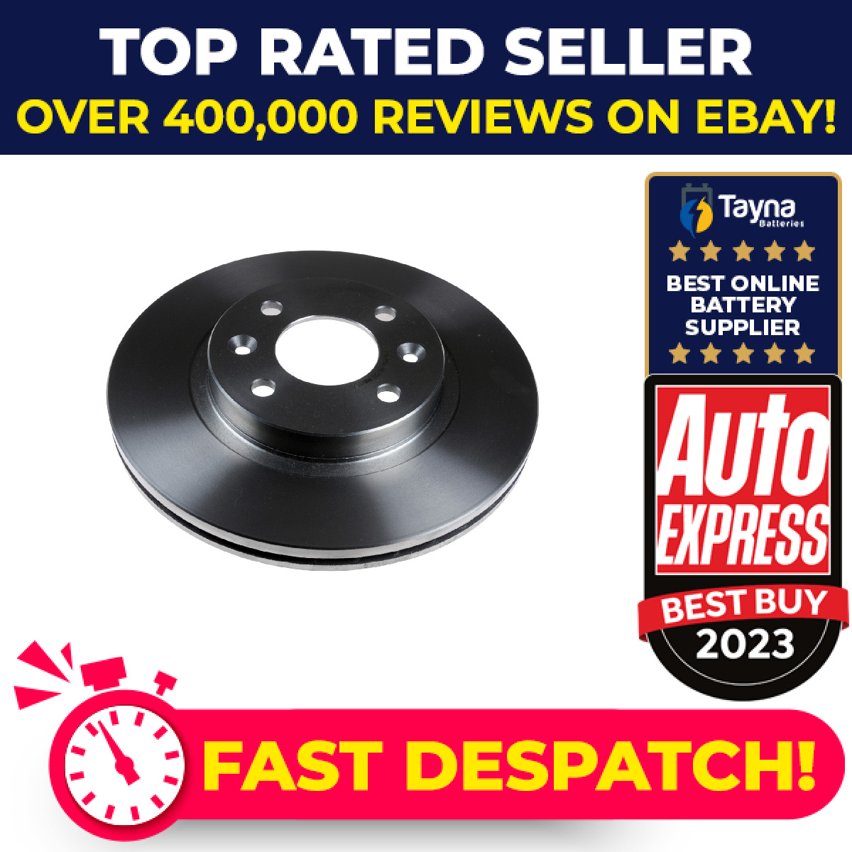 2x Brake Discs Pair Vented fits RENAULT CLIO Mk1, Mk2 Front 1991 on 259mm Set