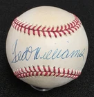 TED WILLIAMS Signed Official Baseball-HOF-BOSTON RED SOX-PSA Letter