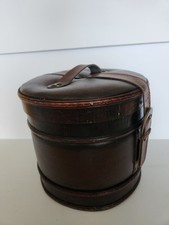 Vintage Leather Hat Carrying Case
