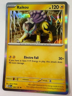 Pokémon TCG  Raikou Rare Holo 048/132