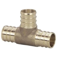 VIEGA 46500 Tee 3/8" Brass Crimp-Crimp-Crimp Connection