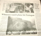September 12, 2001 Sarasota, FL Herald-Tribune 9/11 ACT of WAR Newspaper News — photo 8