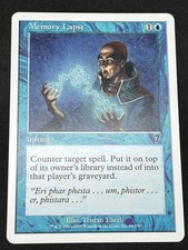 Magic the Gathering MTG Memory Lapse Blue Core Set 7th Edition Common