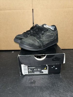 Air Jordan 1 Low Travis Scott  Phantom Black DO5441-001 Size 8C Pre-Owned
