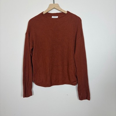 Aritzia Babaton Sweater Size Medium Red Wool/Linen Blend