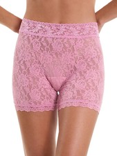 NEW HANKY PANKY Signature Lace Boxer Brief Panties Tea Cake Pink Size M Medium