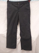 Lee Regular Fit Mid Rise Flex Motion Black Womens Dress Pants Size