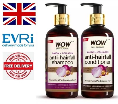 Wow Skin Science Onion Oil Shampoo & Conditioner Kit - 600 ml