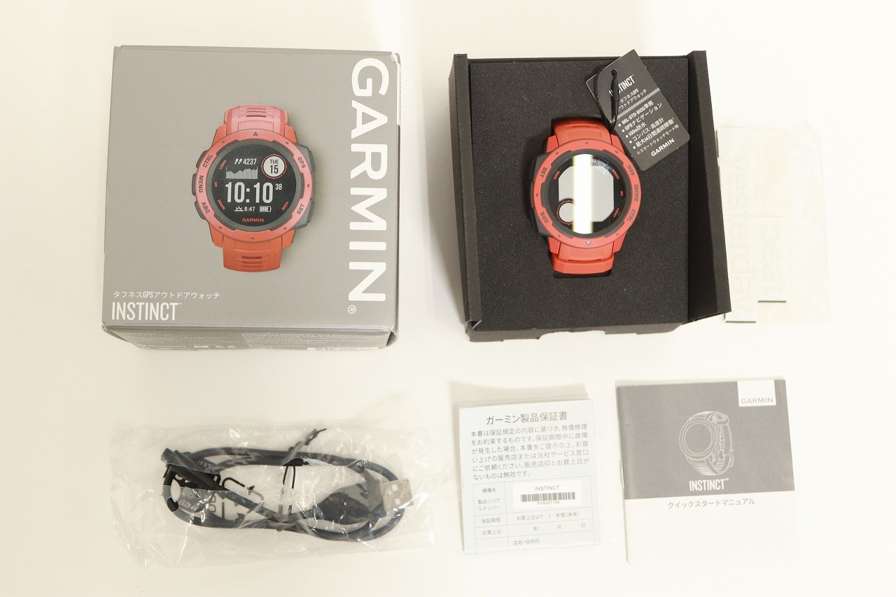 Garmin Flame Red Smartwatch with Box & Cable from Kanazawa Store 79722Kz-image