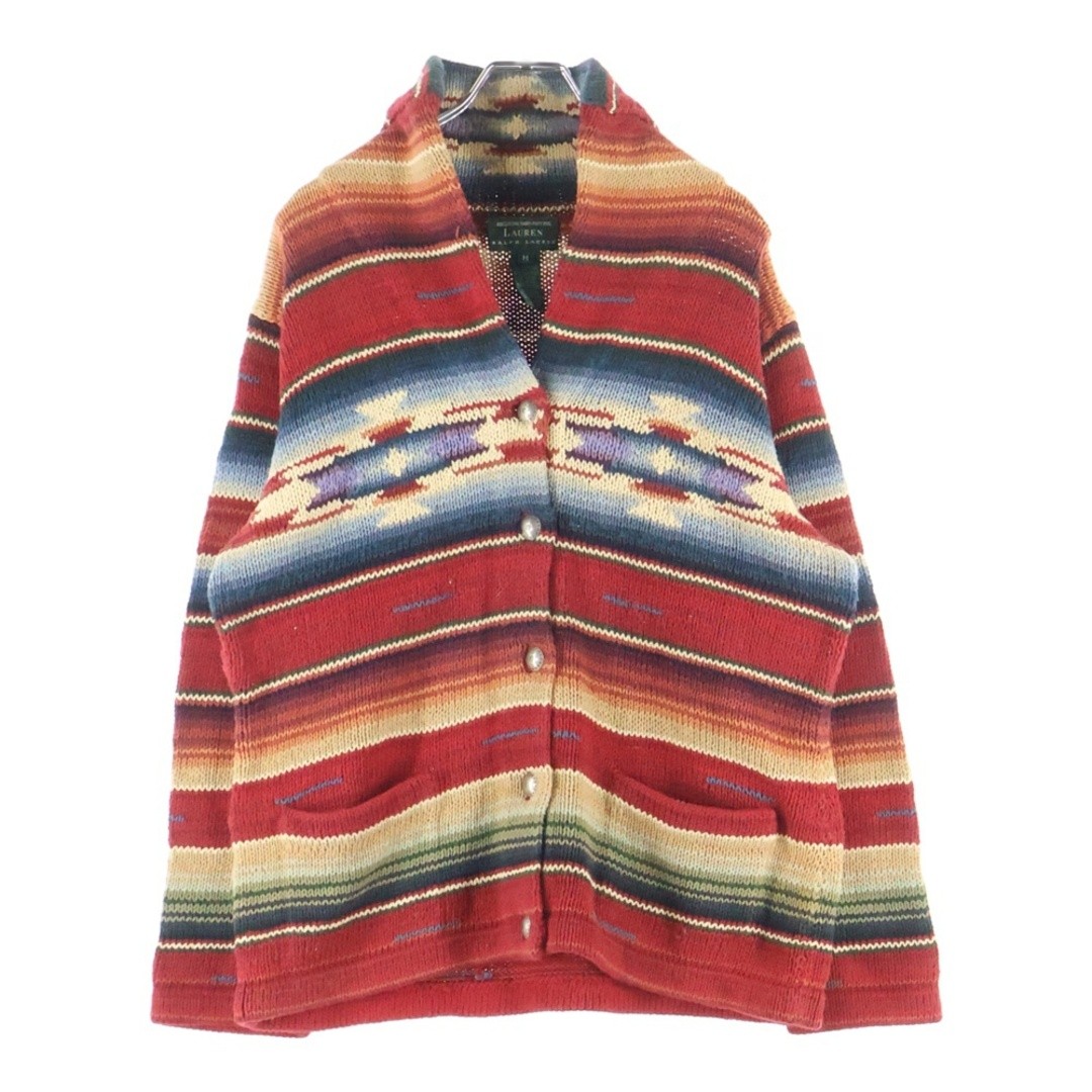 LAUREN RALPH Native Pattern Concho Button Shawl C… - image 1