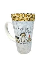 Tara Reed Designs Blue Harbor Mug Latte Its a Jungle Out There 6x3.5 in Animal