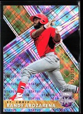 2019 Panini Elite Extra Edition #99 Randy Arozarena Status Die Cut Purple #/125