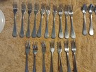 Vintage Cambridge Stainless China Little Spoons & Forks, 9 Spoons, 17 Forks — photo 5