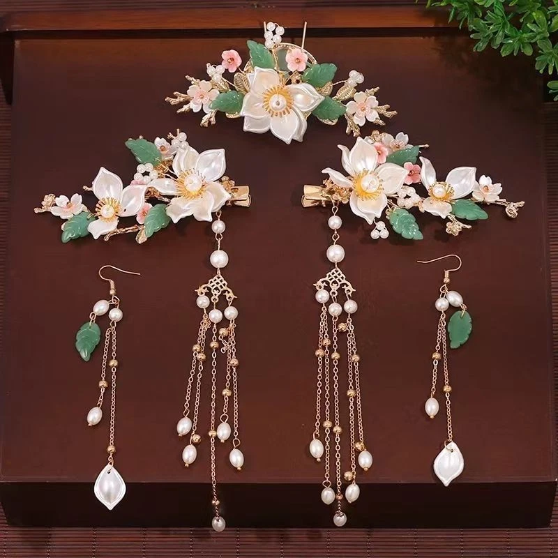 Horquillas con flecos para tocado niña, horquilla escalonada para joyería antigua, accesorios para el cabello Foto 2 de 4