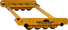 Carro Rhino todo terreno - carretilla móvil carretilla pesada amarilla