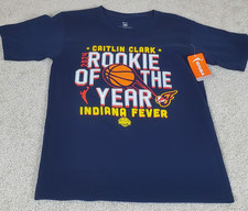 Caitlin Clark Rookie Of The Year Women's Tshirt Size S Small Navy Blue