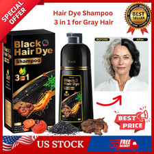 Shampoo Para Cubrir Canas Cabello negro Hierbas Naturales Brillo Y Crecimi Nueva