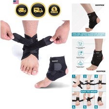 Ankle Support Brace, Breathable Adjustable Wrap, 1 Pack For Men Women, Fl...