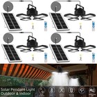 Solar Pendant Light Outdoor Indoor Hanging Light Waterproof for Barn Shed Garden
