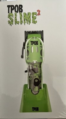 TPOB Slime 2 Barber Hair Clippers for Men 6800 RPM with Matte Green Case and X F