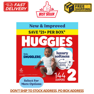 Huggies Little Snugglers Baby Diapers, Size 2 (12-18 lbs), Disposable