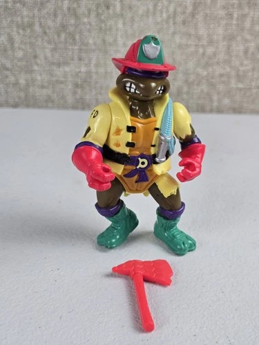 VTG 1991 TMNT Teenage Mutant Ninja Turtles Hose 'em Down Don Figure Incomplete