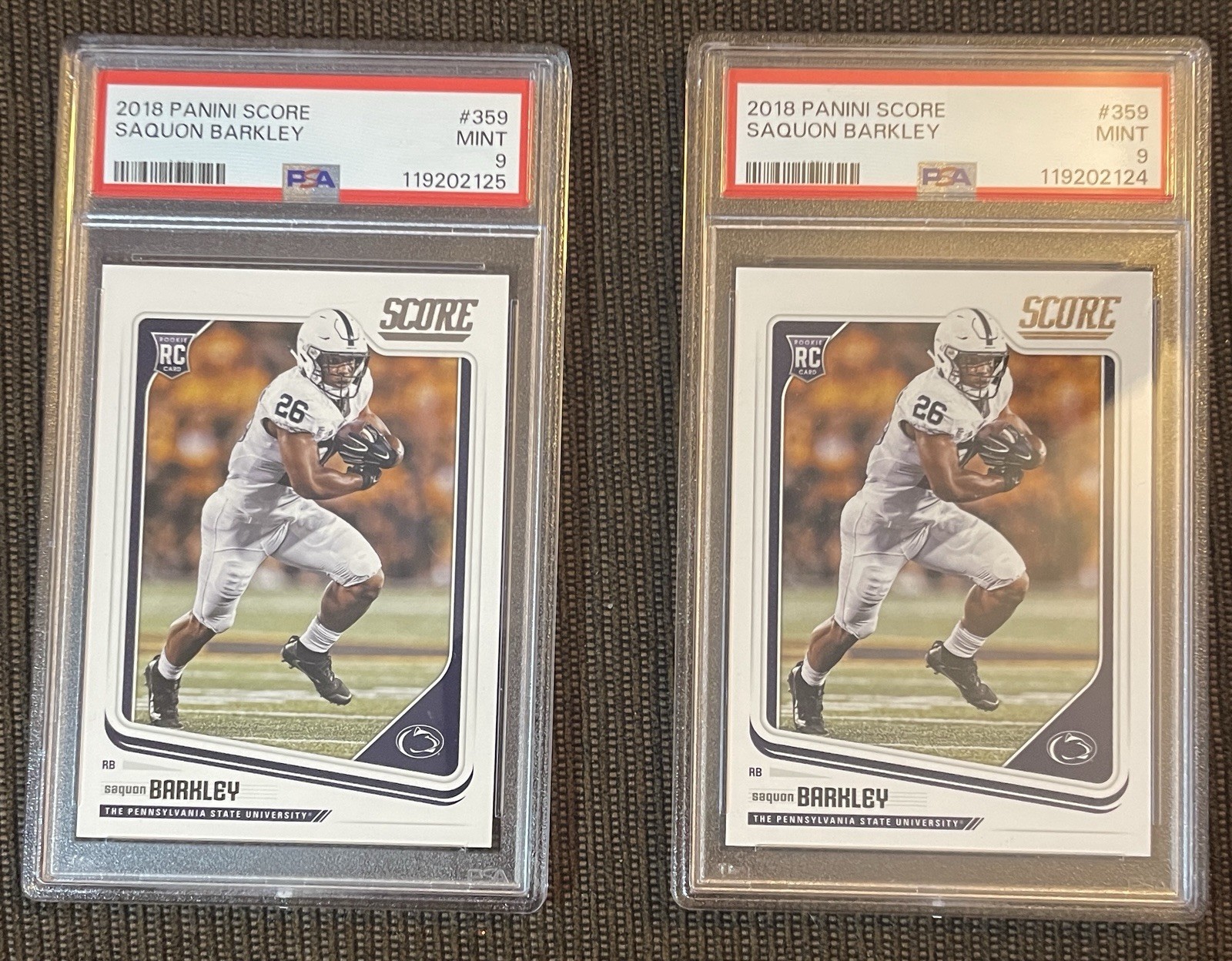 2 - 2018 Score - Rookies Saquon Barkley #359 (RC)