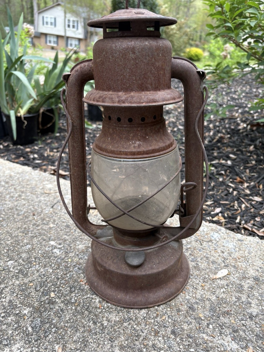 1930's Supreme NO. 160 Lantern By Embury Warsaw NY. Rusty American